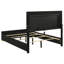 Marceline Wood Queen LED Panel Bed Black-984136674-984136673