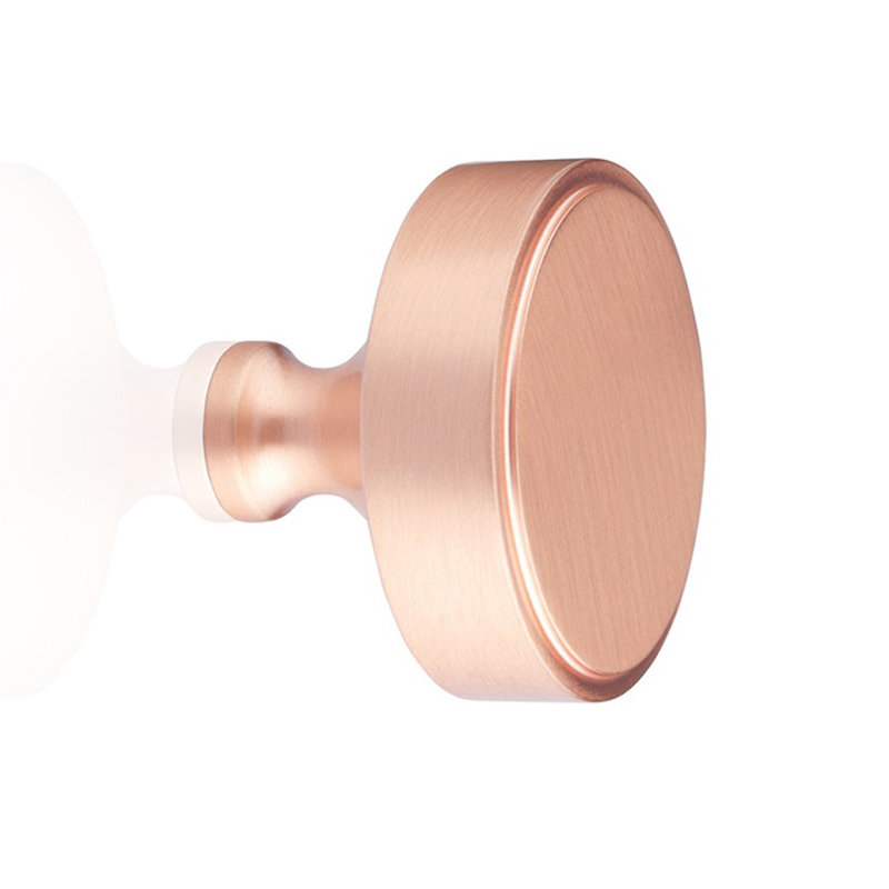 Poignée ronde Nova, Or rose, H 1,14 po x l 1,5 po x P 1,5 po