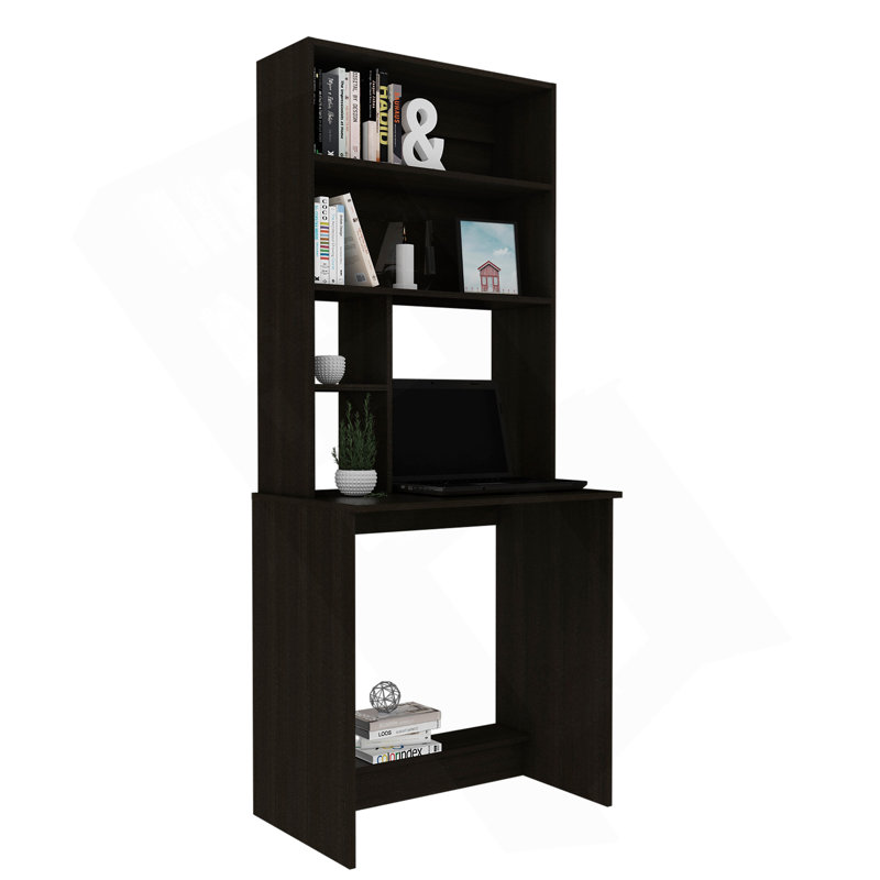 Bureau d'ordinateur Sawgrass, huche, quatre tablettes
