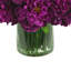 Peony Arrangement in Glass Vase with Grass-1076545435