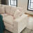Modern U Shaped 6-Seat Sectional Sofa Couch With One Ottoman And Three Toss Pillows-1012973077