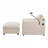 Chenille Armchair With Ottoman-541482963