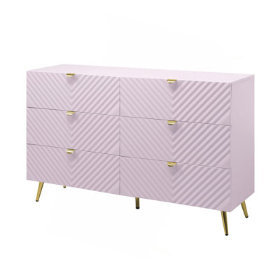 Pink High Gloss Finish Dresser
