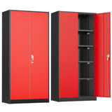 Steel Single Storage Cabinet with Lock ( 72'' H x 32'' W x 16'' D)