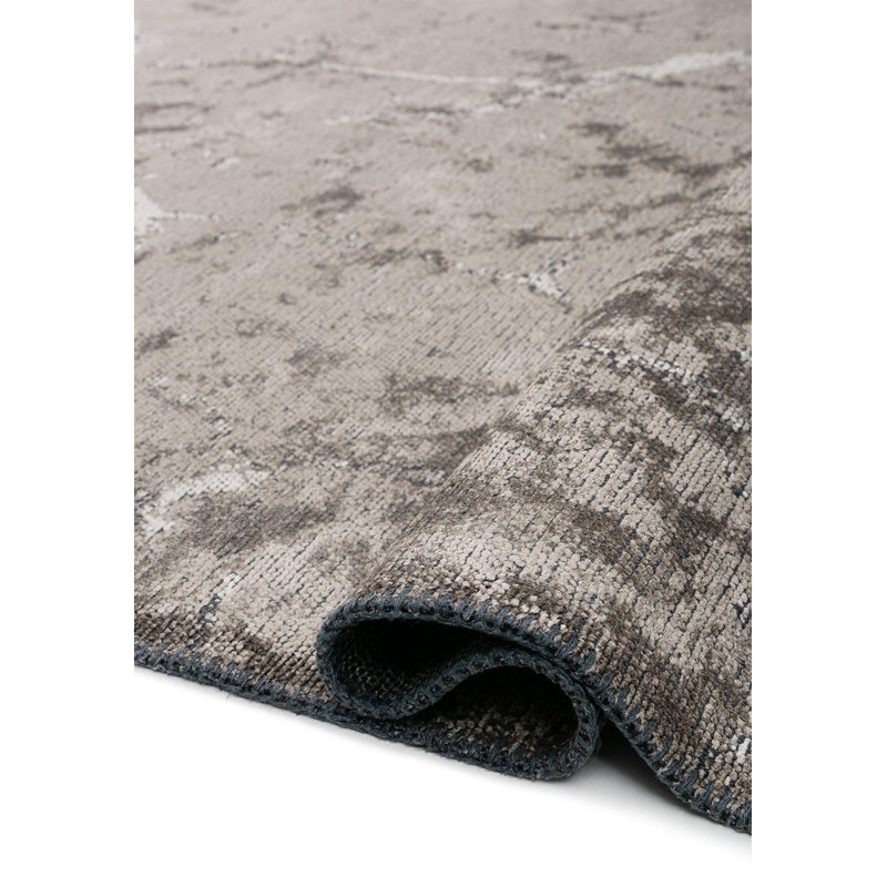Deimianas Abstract Hand Loom Indoor / Outdoor Area Rug, Rectangle 5'3" x 7'7"