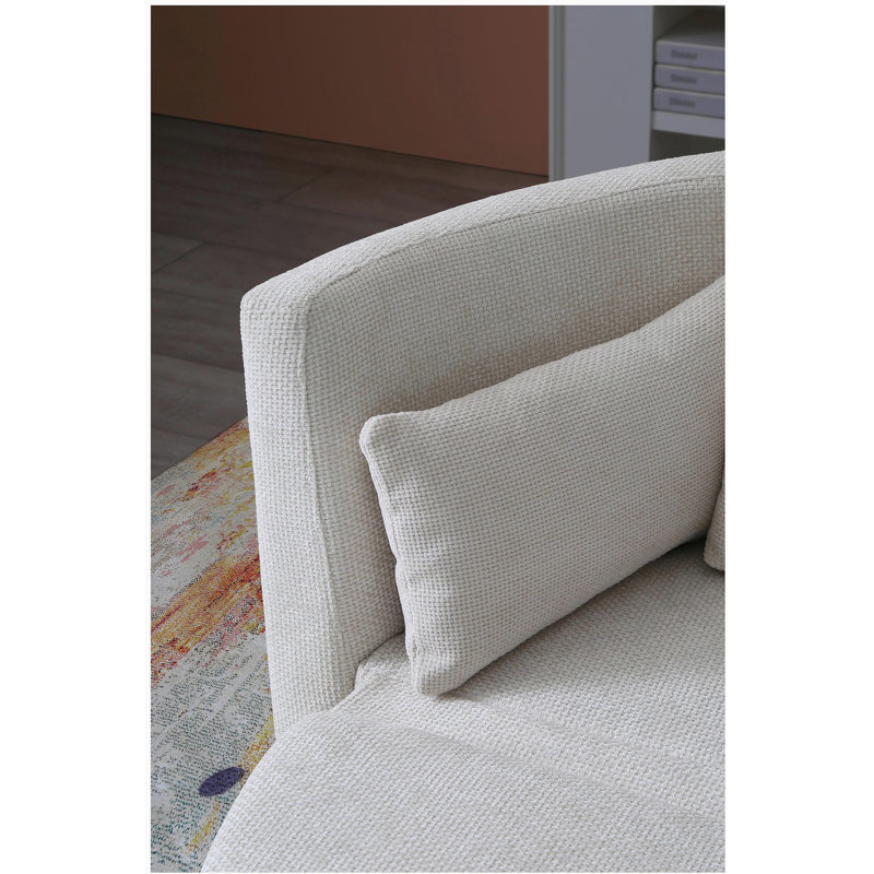 Canapé-lit pliable, canapé-lit de plancher, multifonctionnel, lit circulaire, canapé futon réglable, canapé-lit pliant, double, pour balcon, salon, canapé assis et dormant, beige, 2 couleurs