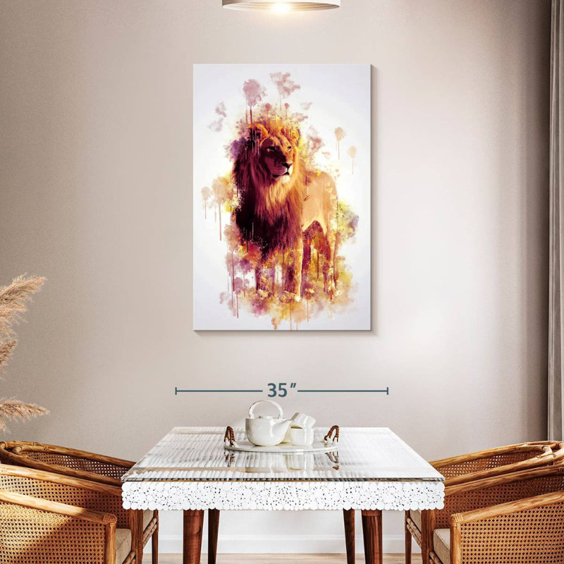 Brampt Lion Stance, 45" H x 30" W