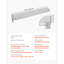 Oreiller de lit de 76 po x 10 po x 6 po