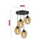 Thame 4 - Light Black Cluster Pendant-1619612147
