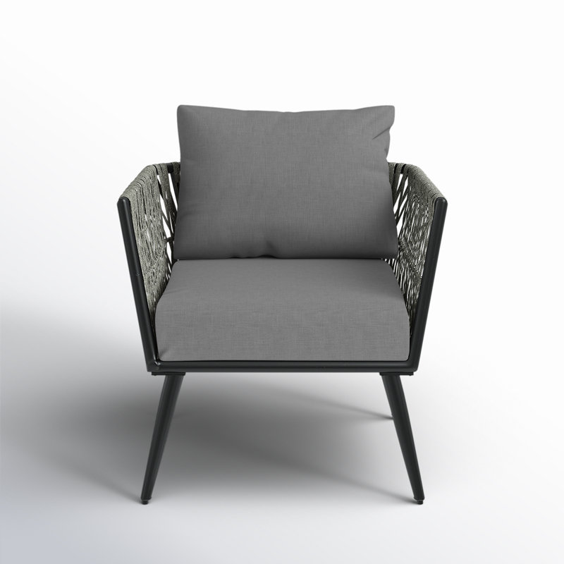 Brancon Wicker Outdoor Lounge Chair, Single