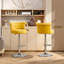 Ensemble de 2 tabourets de bar rotatifs Modern Velvet-450882180