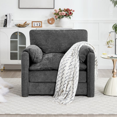 Fauteuil d'appoint simple 38,1 '' Chenille
