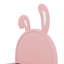 Lit plateforme tapissier en cuir avec ornement en forme de lapin-902145612-902145610