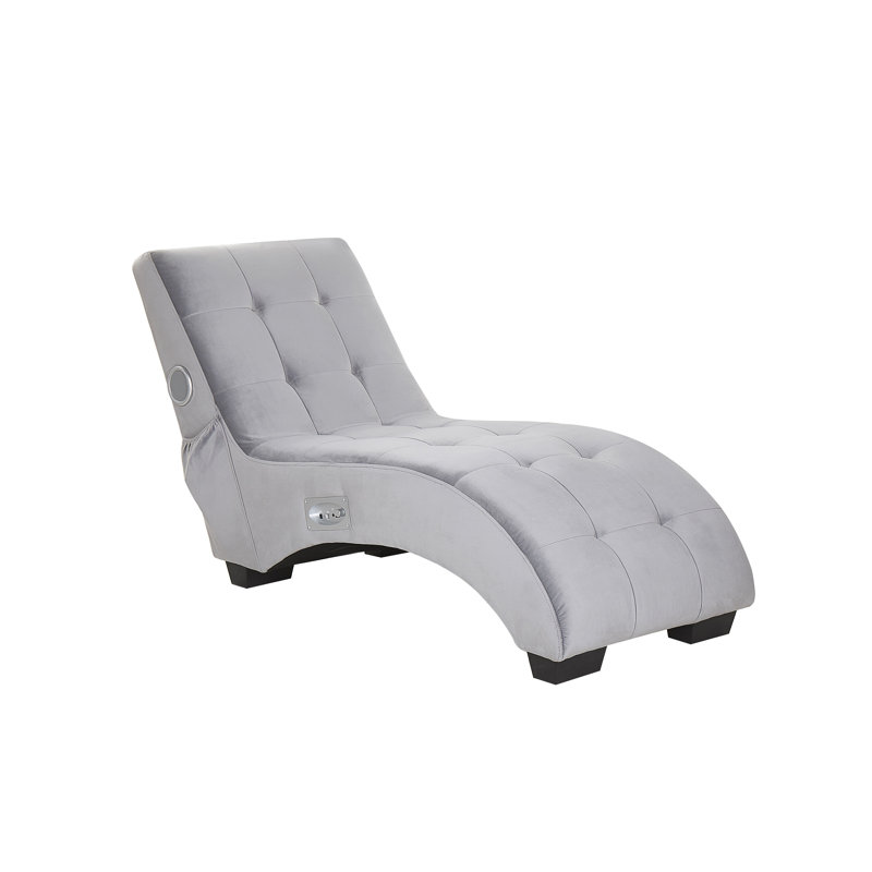 Simorre Velvet Chaise Lounge