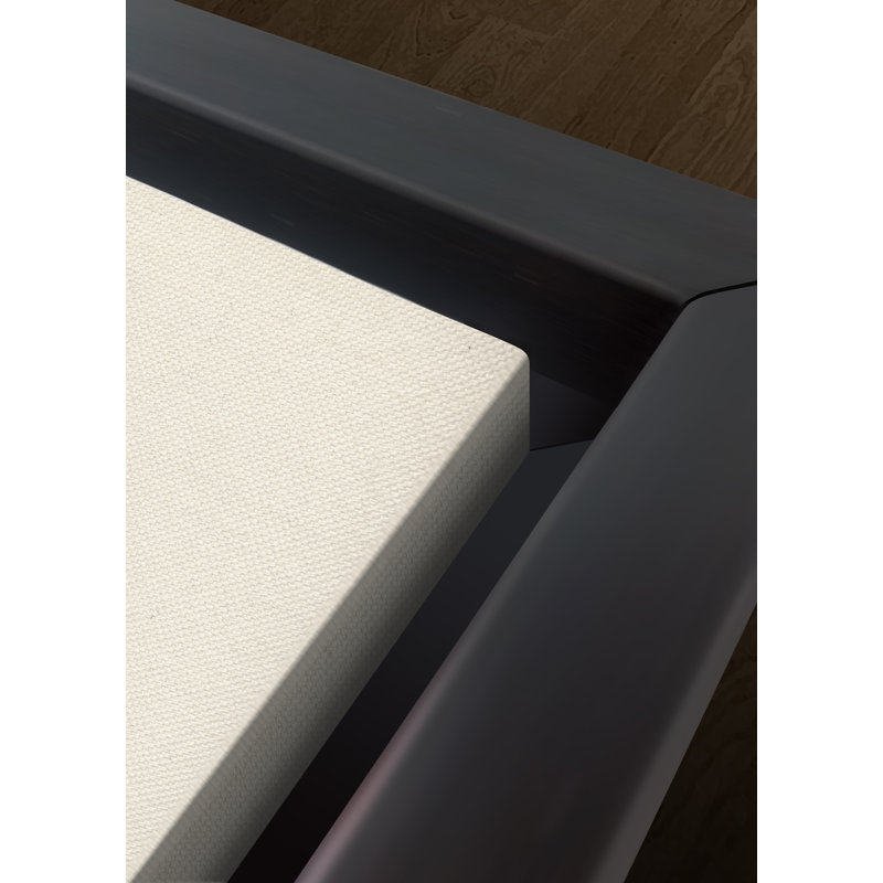 «Yoga Chick Boat Pose Gallery», toile tendue, Cadre flottant, H 10 po x l 10 po x P 2 po