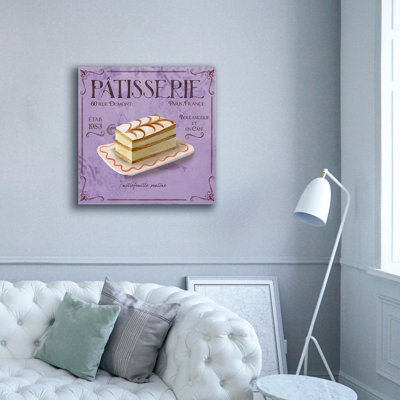 Epic Graffiti 'Patisserie 8'  by Fiona Stokes-Gilbert Canvas Wall Art, 37" x 37"