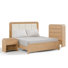 Ensemble de chambre à coucher 3 pièces Beaucet (1 lit + 1 table de chevet + 1 commode)