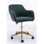 Chaise de bureau pivotante rembourrée en tissu Bollay-124002810