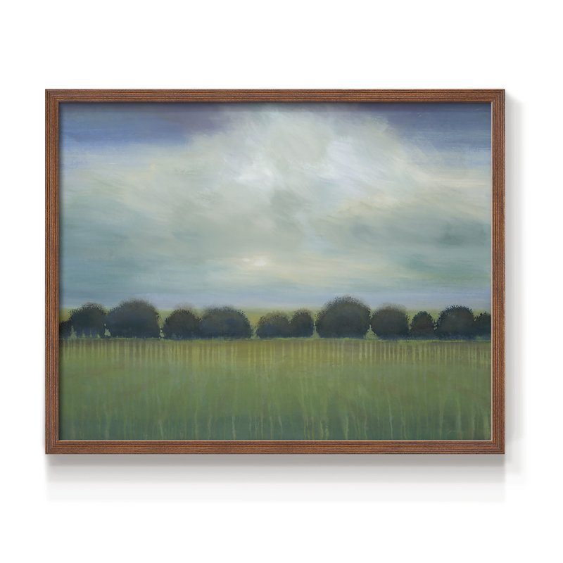 Greener Pastures -Framed Print - Restickable, 8" H x 10" W, Walnut