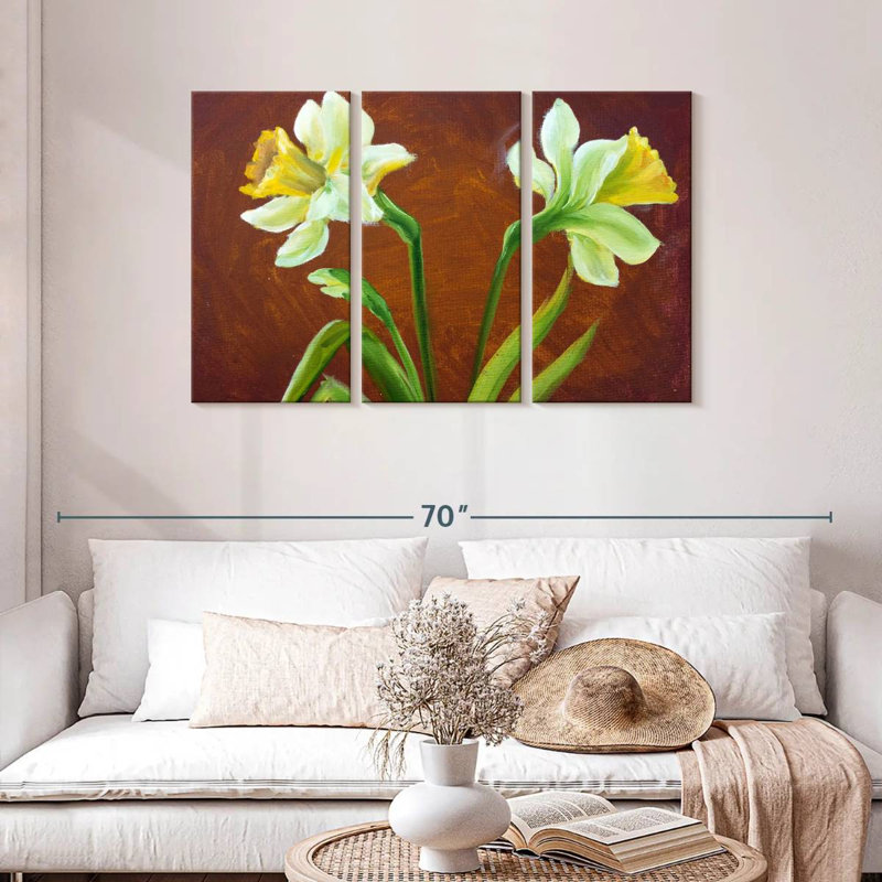 Peinture Harnek Narcissus, H 28 po x l 45 po
