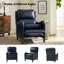 Fauteuil inclinable en cuir véritable de 28,75 po de large Neliyah-105914582