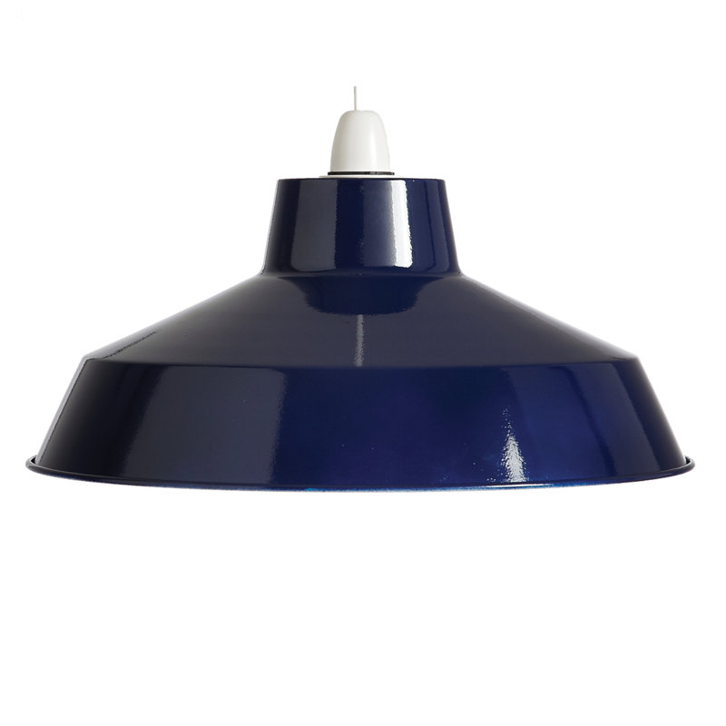 Bowl Pendant Shade ( Screw On ), 15.6cm H x 36cm W x 36cm D, Navy Blue