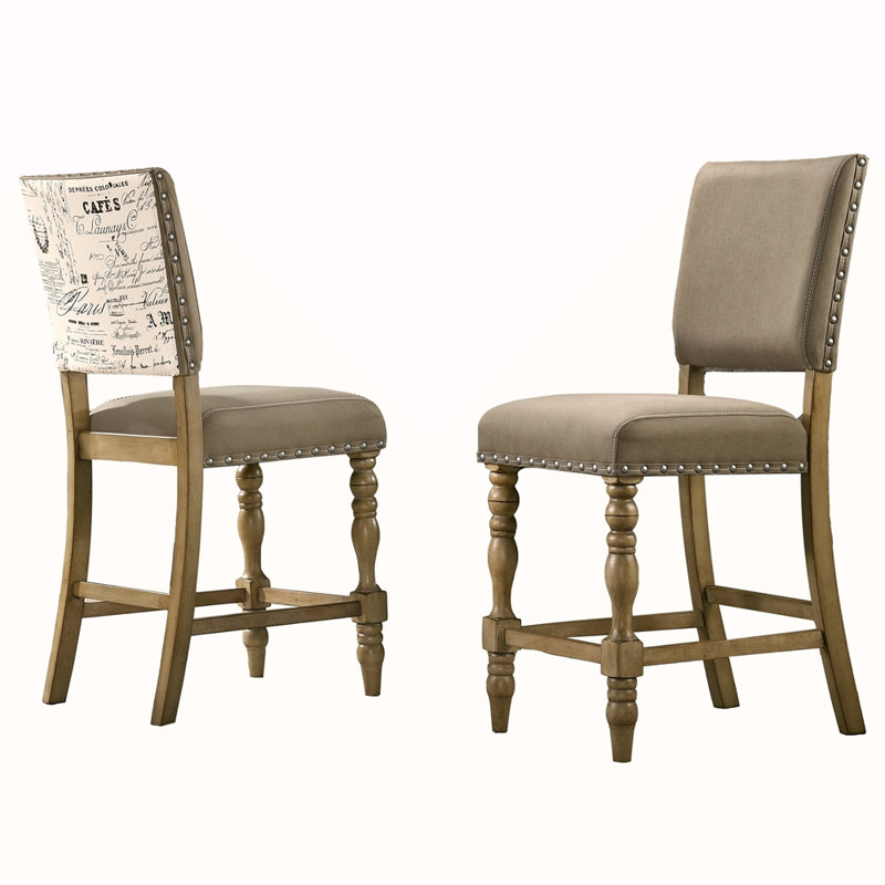 Chaise de salle à manger à hauteur de comptoir Script