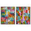 «Layers of Love Duo», ensemble de décorations murales imprimées en acrylique par Art Remedy, cadre argenté, 36 x 45-135309693-135309677