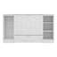 Lit escamotable simple avec tablettes de rangement et garde-robe, base de lit cachée pliable