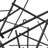 Black Metal Overlapping Lines Geometric Home Wall Decor