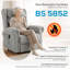 95 cm Wide Velvet Lift Assist Recliner