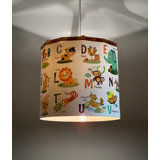 25cm H Polypropylene Drum Pendant Shade ( Spider ) in White