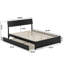 Lit plateforme en bois avec couchette Norla-113674731-113674728