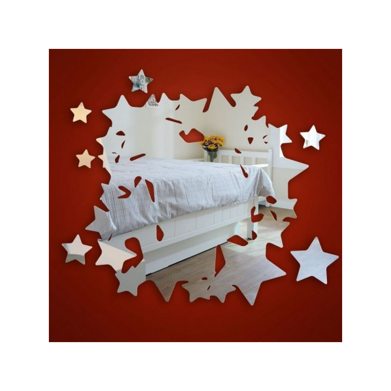 Flat Wall Mirror, 45 cm H x 45 cm W x 0.3 cm D