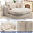 Oversized Chenille Chaise Lounge Sofa, 72" Cloud Couch with Deep Seat Design, Plush 2 Seat Sleeper Sofa for Living Room Bedroom Movie Room-655036096