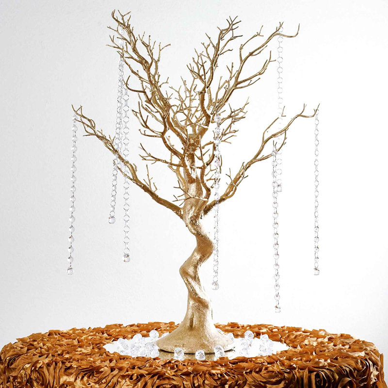 Branche de bouleau de l’arbre de noël maîtresse manzanita, Or