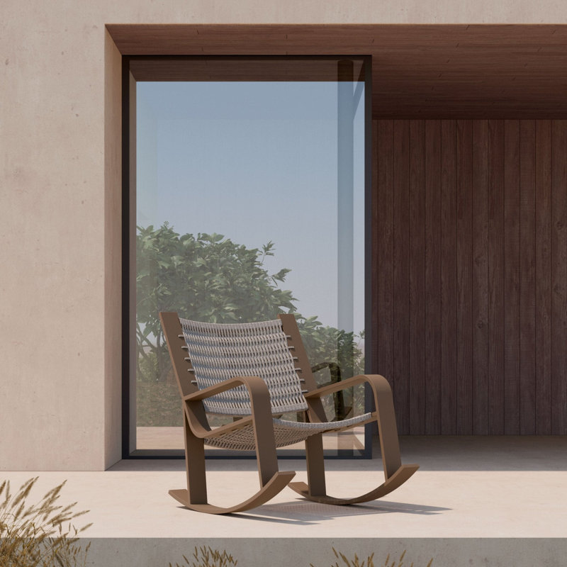 Cozumel Rocking Chair, Matte Bronze