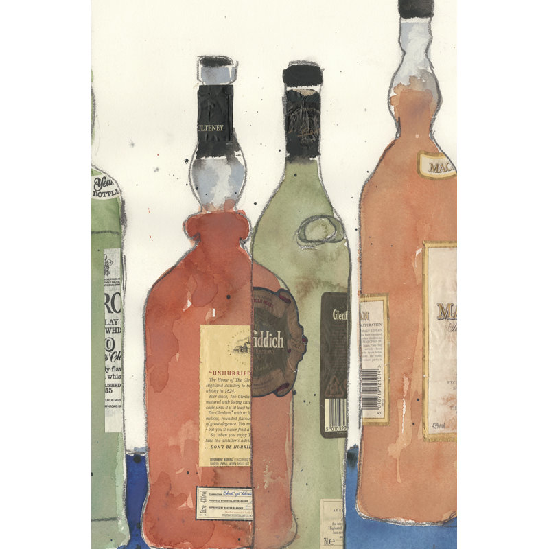 Malt Scotch I by Samuel Dixon - Wrapped Canvas Print, 46cm H x 30cm W