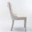 Luxie Set Of 2  Upholstered Dining Chairs With Metal Steel Legs-119402118