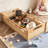 Minimalist Wood Floor Bed Frame with Protective Guardrails, Low Profile Platform Bed for Kids & Adults-259374691-259374688