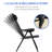 2 Folding Lawn Chairs, Adjustable Angle, For Garden, Backyard, Lawn, Black Chairs Adults, Outdoor Chair With , Removable Patio, Ergonomic Design,