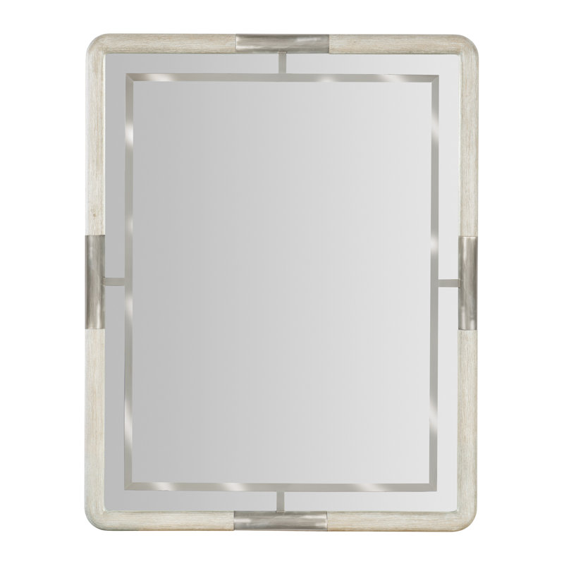 Modern Mood Rectangle Mirror, Light Wood