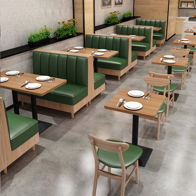 Restaurant soft cushion sofa booth