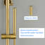 Système de douche thermostatique complet à double fonction tout-en-un avec valve brute de style moderne