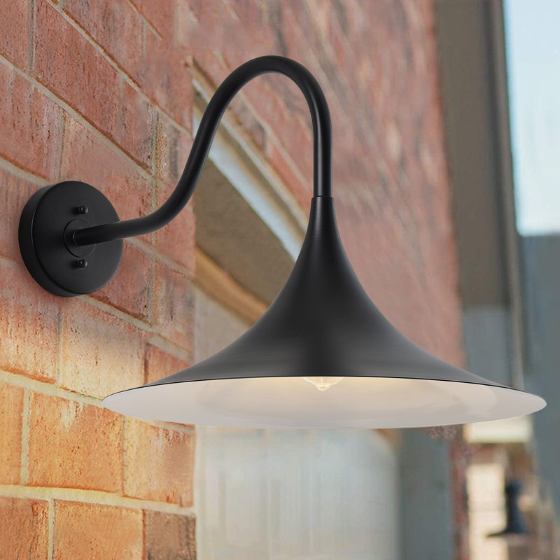 1-Light Oversize 19.69inch Gooseneck Industrial Lighting Fixture for Farmhouse Garage Patio