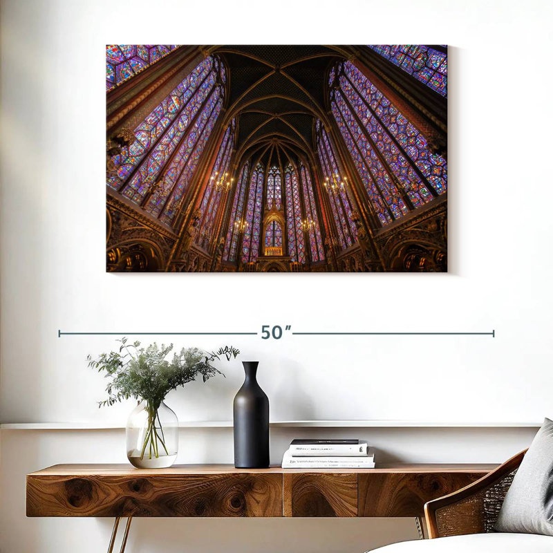 Lilie à l'intérieur de la Sainte-Chapelle, H 26 po x l 39 po