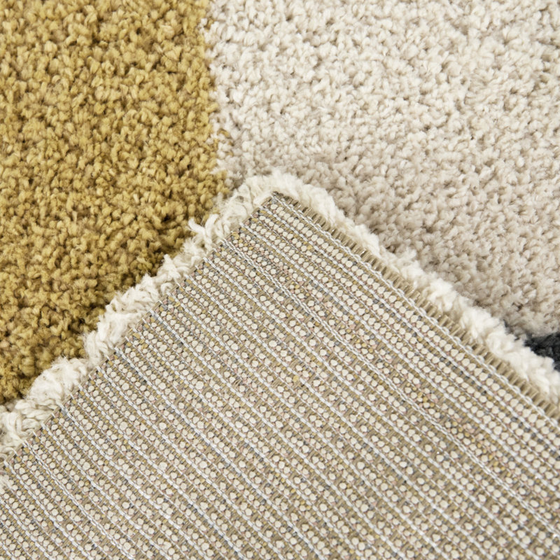 Tapis crème à carreaux Cavalcanti, Rectangle 7 pi 10 po x 10 pi