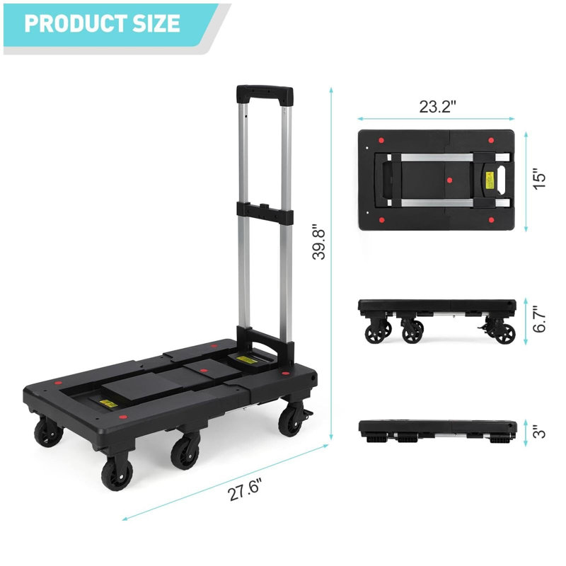 Diable pliable d'une capacité de 500 lb
