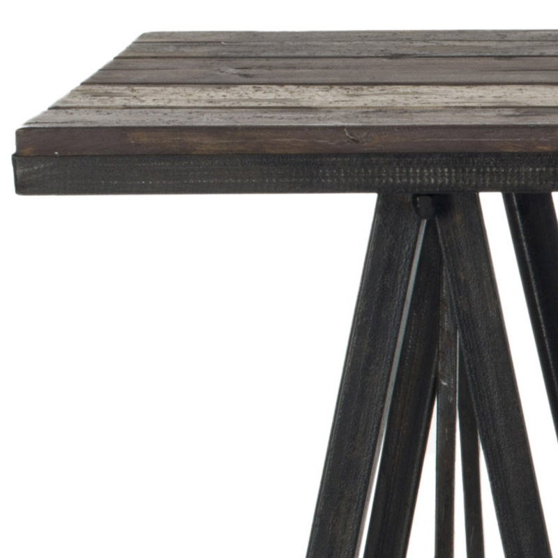 53.7'' Solid Wood Top Console Table