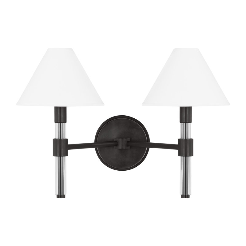 Robert Dimmable Vanity Light, Aged Iron, 2